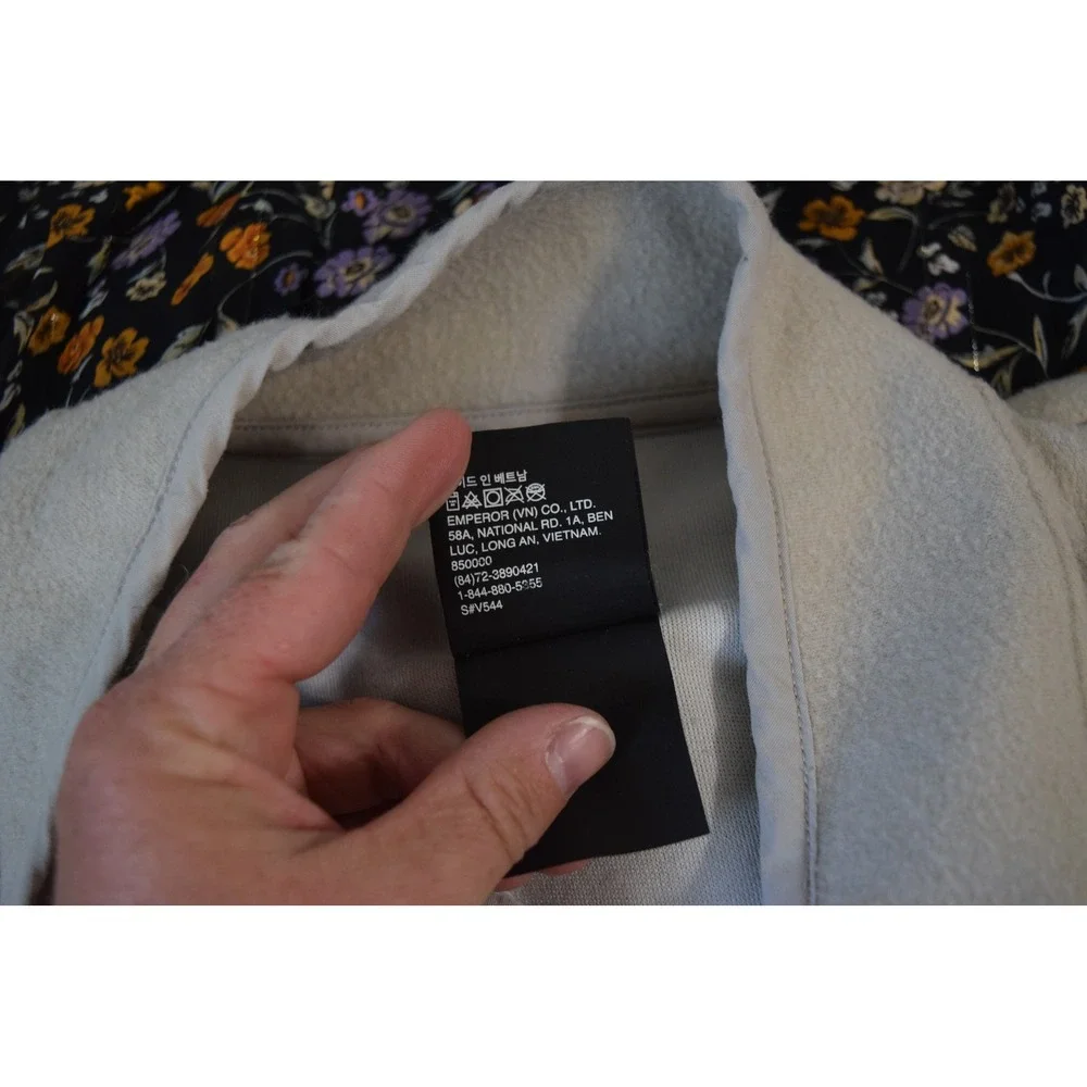 Vuori Venice Pullover Medium Oatmeal Wool Blend Snap Mock Neck Mens Fleece